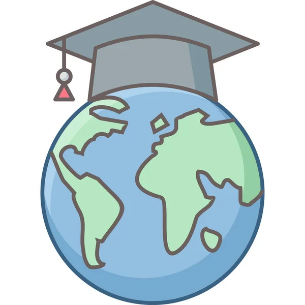 World Education Vector Icon Modern Simple Vector Illustration — Stock Vector