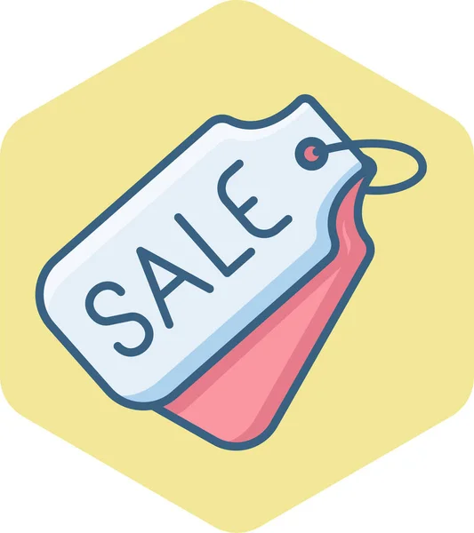 Sale Tag Vector Icon Modern Simple Vector Illustration — Stock Vector