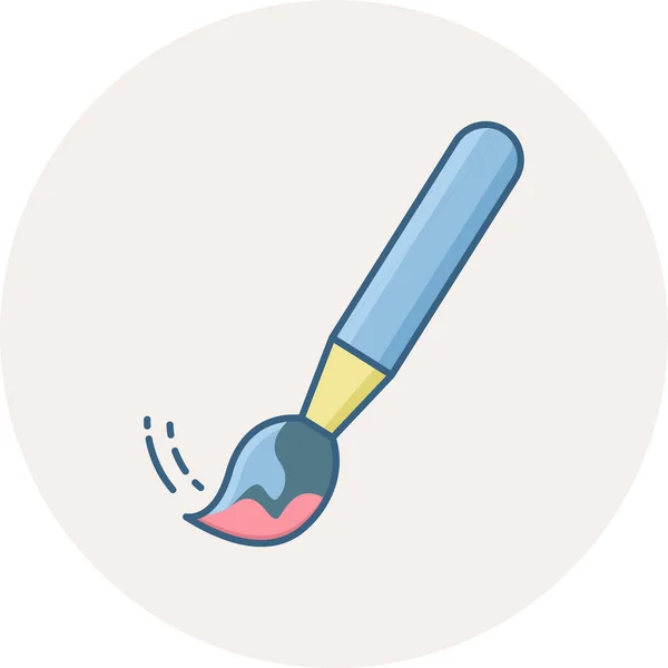 Paint Brush Vector Icon Modern Simple Vector Illustration — Stock Vector