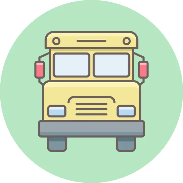 Autobús Escolar Vector Icono Moderno Simple Vector Ilustración — Vector de stock