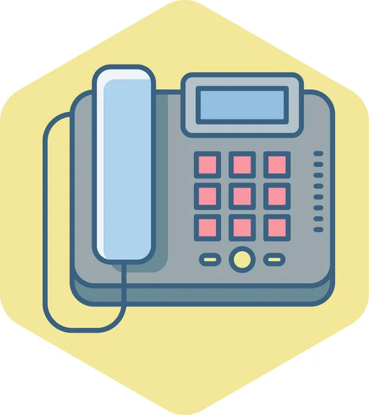 Telefoon Fax Vector Pictogram Moderne Eenvoudige Vector Illustratie — Stockvector