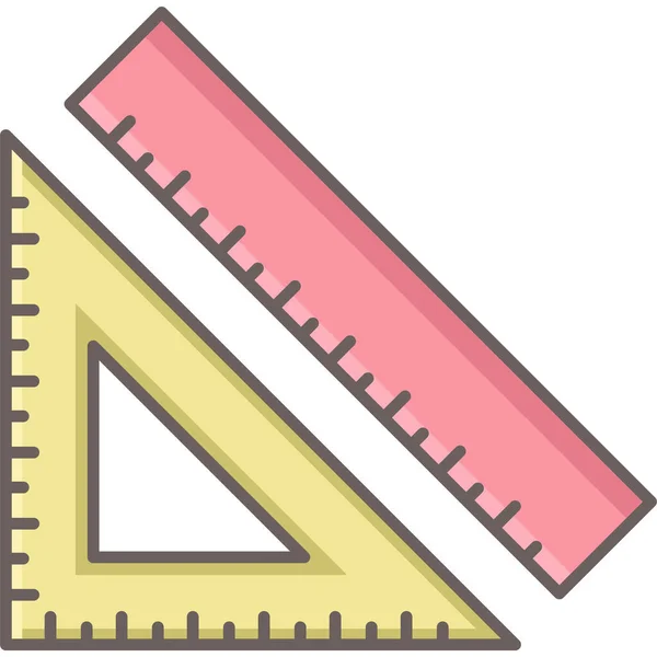 Règle Mathématique Icône Vectorielle Illustration Vectorielle Simple Moderne — Image vectorielle