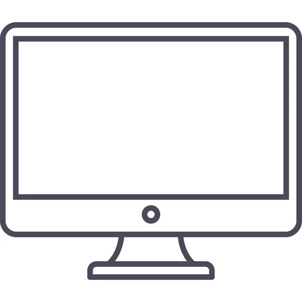 Monitor Vector Icon Modern Simple Vector Illustration — Stock Vector