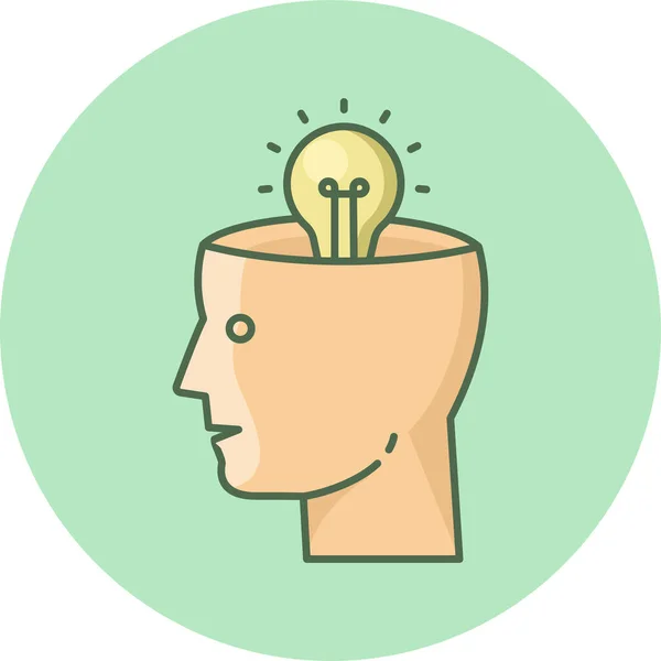 fikir vektör simgesi modern basit vektör çizimi 