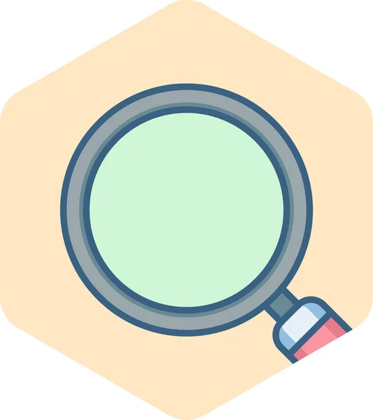 Magnifying Glass Vector Icon Modern Simple Vector Illustration — Stock Vector