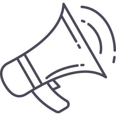 megafon vektör simgesi modern basit vektör illüstrasyonu 