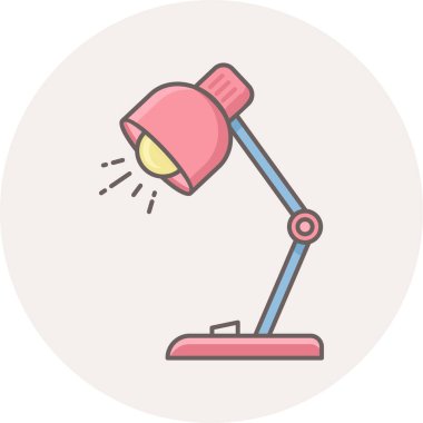 tablo lambası vektör simgesi modern basit vektör illüstrasyonu 