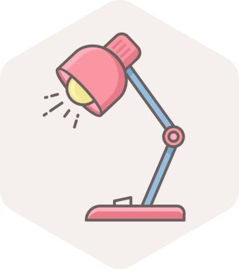 tablo lambası vektör simgesi modern basit vektör illüstrasyonu 