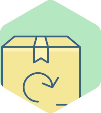 bir parsel vektör simgesinin dönüşü modern basit vektör illüstrasyonuName 