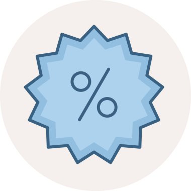 indirimli vektör simgesi modern basit vektör illüstrasyonu 