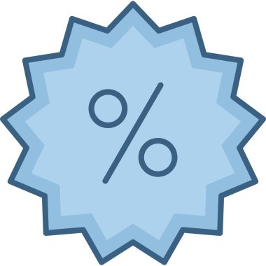 indirimli vektör simgesi modern basit vektör illüstrasyonu 