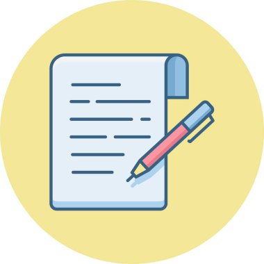 Not vektör simgesi modern basit vektör illüstrasyonu 