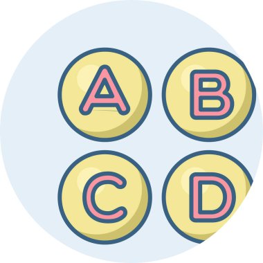 Vitaminler vektör simgesi modern basit vektör illüstrasyonu 