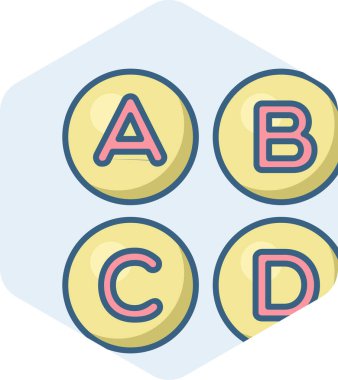 Vitaminler vektör simgesi modern basit vektör illüstrasyonu 