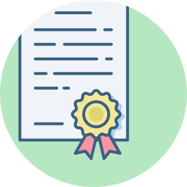 diploma vektör simgesi modern basit vektör illüstrasyonu 