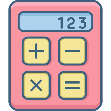 hesap makinesi vektör simgesi modern basit vektör çizimi 