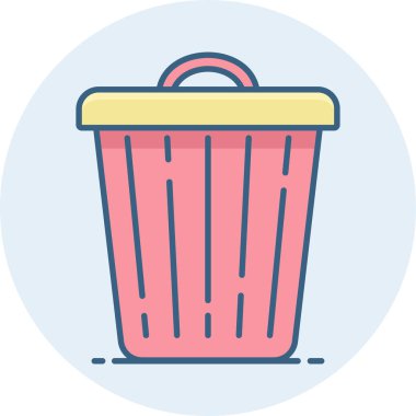 Sepet vektör simgesi modern basit vektör illüstrasyonu 