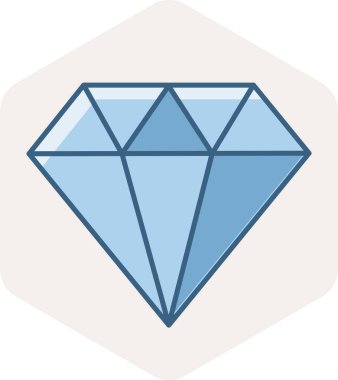 Elmas vektör simgesi modern basit vektör illüstrasyonu 