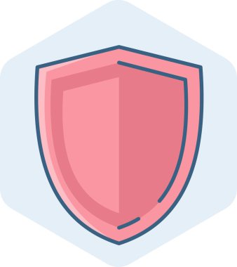 kalkan vektör simgesi modern basit vektör çizimi 