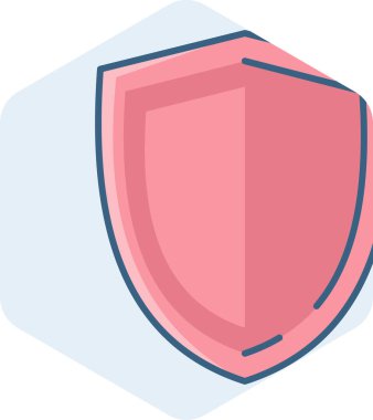 kalkan vektör simgesi modern basit vektör çizimi 