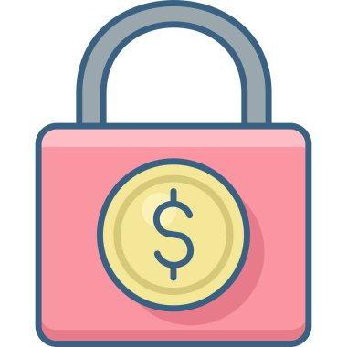 istemci vektör simgesi ile kilitle modern basit vektör illüstrasyonu 