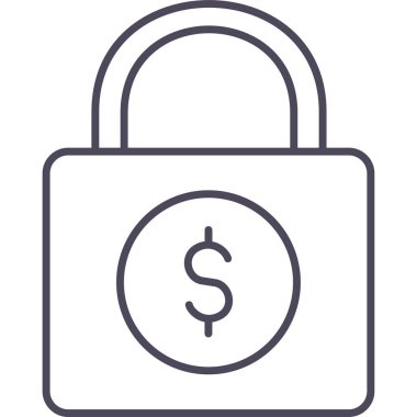 istemci vektör simgesi ile kilitle modern basit vektör illüstrasyonu 