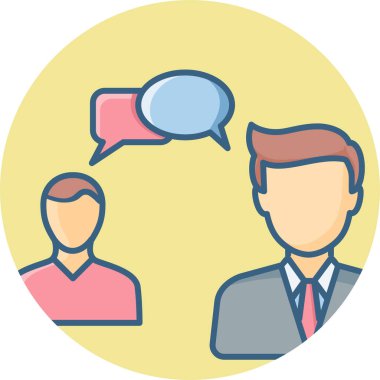 istemci vektör simgesi ile iletişim modern vektör illüstrasyonuName 