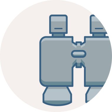 dürbün vektör simgesi modern basit vektör illüstrasyonu 