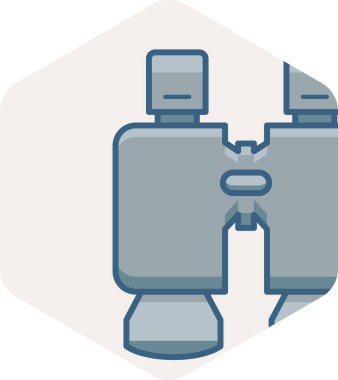 dürbün vektör simgesi modern basit vektör illüstrasyonu 