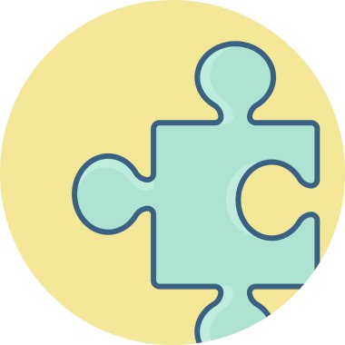 Bulmaca vektör simgesi modern basit vektör çizimi