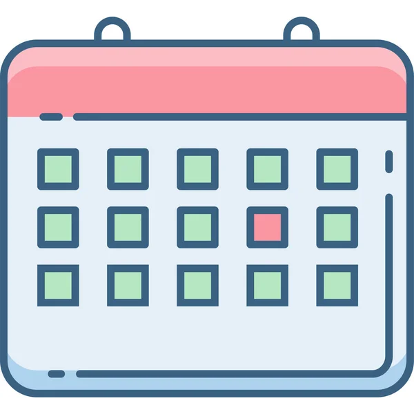 Calendar Vector Icon Modern Simple Vector Illustration — Stock Vector