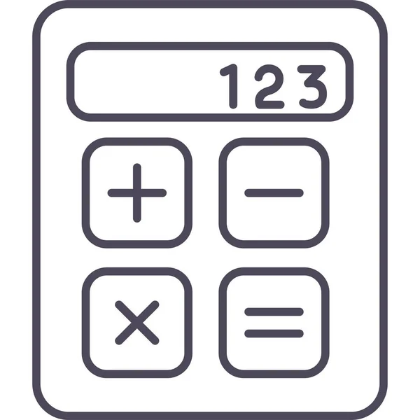 Calculator Vector Icoon Moderne Eenvoudige Vector Illustratie — Stockvector