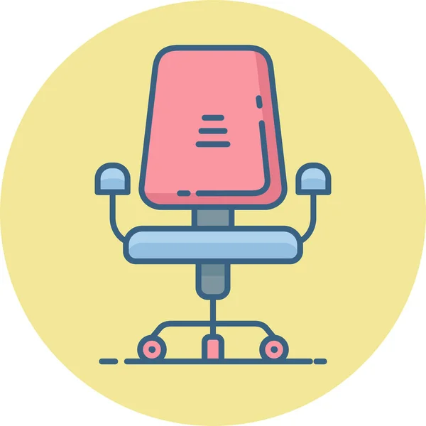 Office Chair Vektorová Ikona Moderní Jednoduché Vektorové Ilustrace — Stockový vektor