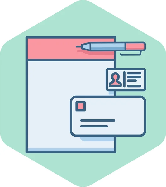 Note Vector Icon Modern Simple Vector Illustration — 스톡 벡터