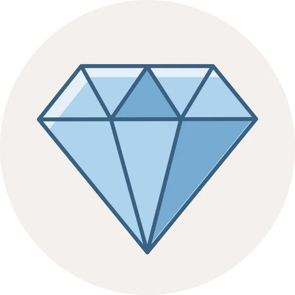 Diamant Vektorsymbol Moderne Einfache Vektorillustration — Stockvektor