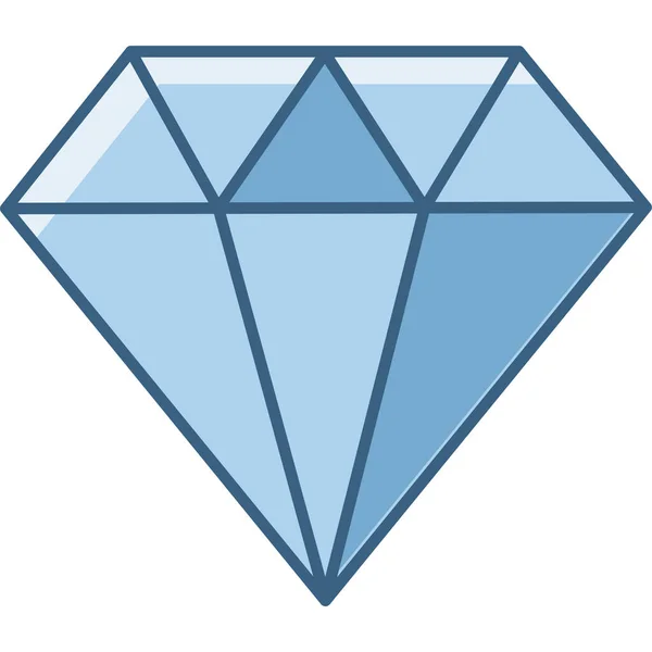 Diamant Vektorsymbol Moderne Einfache Vektorillustration — Stockvektor