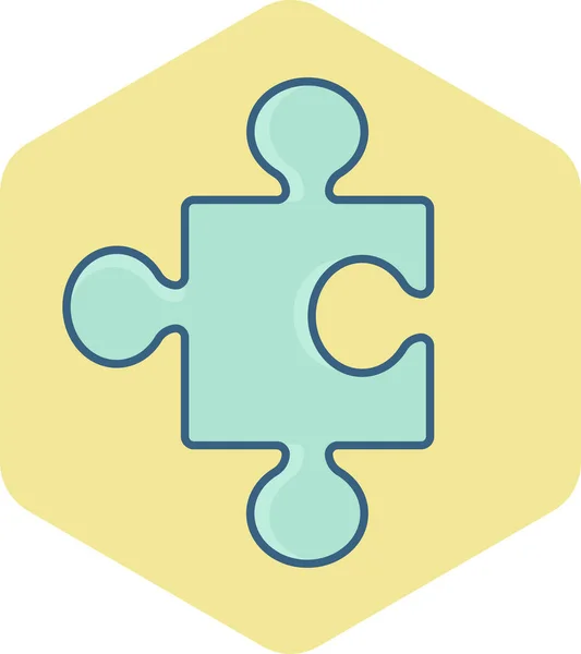 Puzzle Vektorsymbol Moderne Einfache Vektorillustration — Stockvektor