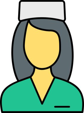 bir kadın avatar vektör simgesi