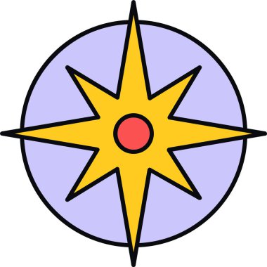 Bir yıldızın vektör illüstrasyonu