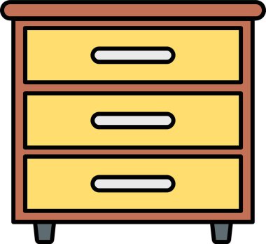 Bir karikatür çizimi, klipsli bir yatak askısı.