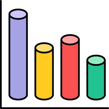İş ve finans simgesinin vektör illüstrasyonu