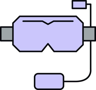 dalış gözlüğü simgesi vektör çizimi