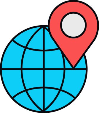 harita pin vektör simgesi