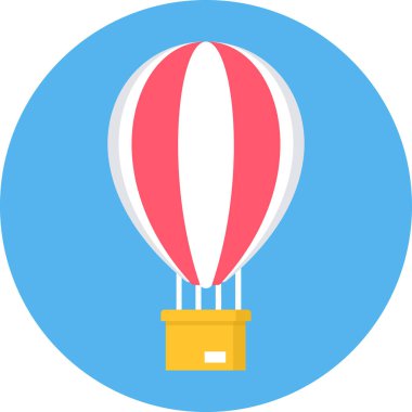 sıcak hava balonu vektör simgesi
