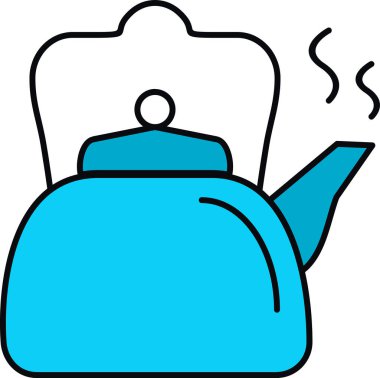 Çaydanlık ve paranın vektör çizimi