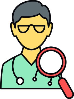 Steteskoplu bir doktor.