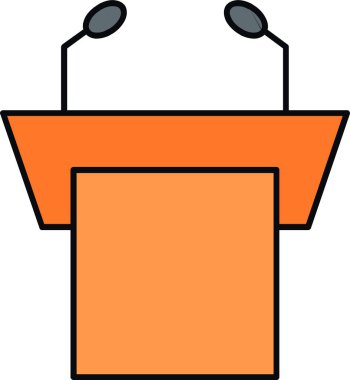 Bir podyumun vektör illüstrasyonu