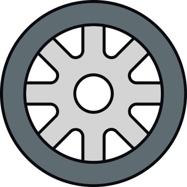 vites tekerleğinin vektör illüstrasyonu