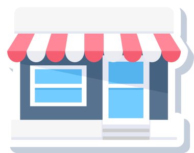 dükkan vektör illüstrasyonu