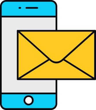 e- posta simgesi vektör illüstrasyonu